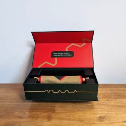 cadeauverpakking, magneetdoos reguliere pensioenwimpel